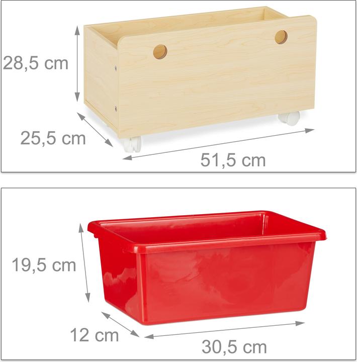 Actual product image Relaxdays Playroom Storage For Toys & Books