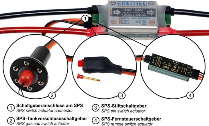 Actual product image Hacker Safety switch SPS SafetyPowerSwitch 70V 100/200A
