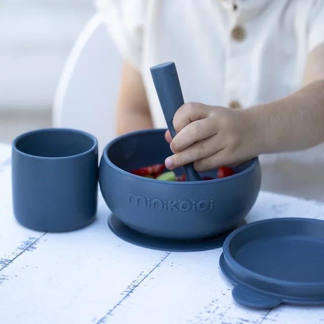 Image du produit Minikoioi BLW Set I Bol avec couvercle + cuillère + gobelet