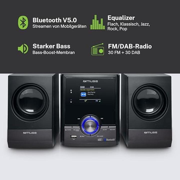 Image du produit Muse M-50 DBT (Bluetooth, WiFi, Lecteur de CD, 2x 15 W)