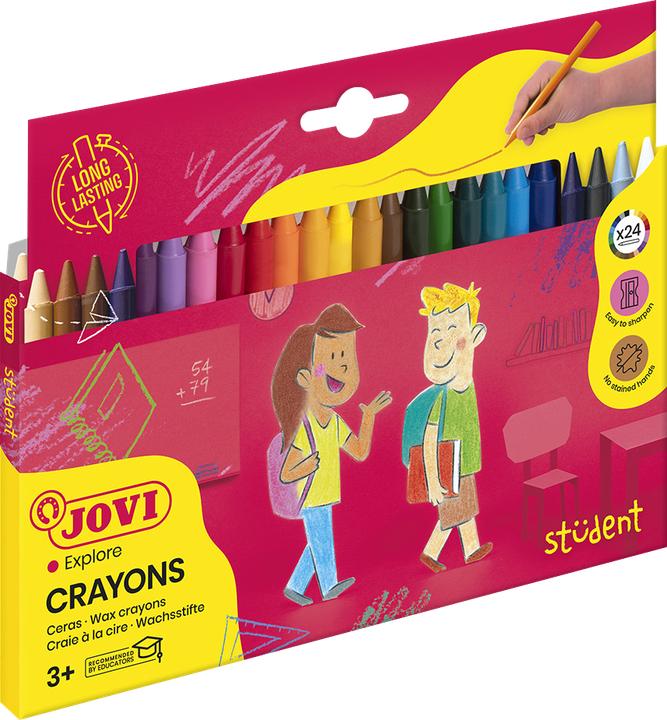 Actual product image Jovi Kredki świecowe Plasticolor 24 kolory uniw (24x)