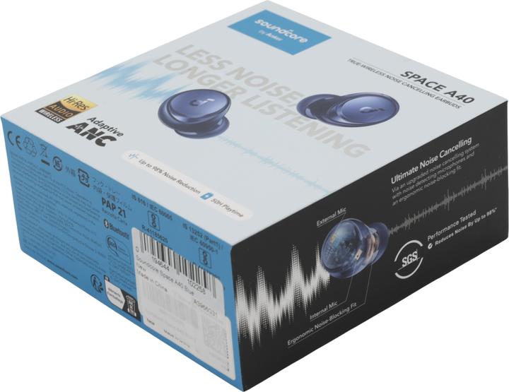 Produktbild soundcore Space A40 v2 (Aktive Geräuschunterdrückung, 8 h, Kabellos)