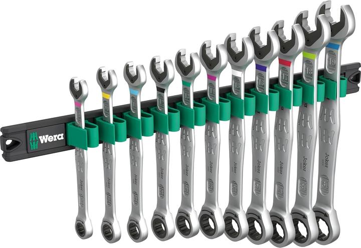 Wera 9630 Magnetic rail 6000 Joker 1 (19 mm, 12 mm, 14 mm, 16 mm, 10 mm, 18 mm, 17 mm, 11 mm, 15 mm, 8 mm, 13 mm)