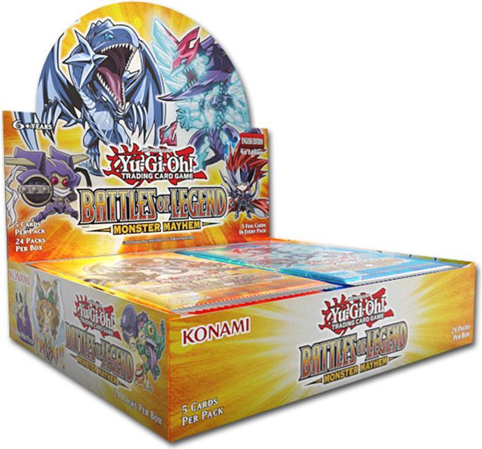 Actual product image Konami Yu-Gi-Oh! Box 24 Buste Battle of Legend Monster Mayhem ENG (English, Booster Pack)