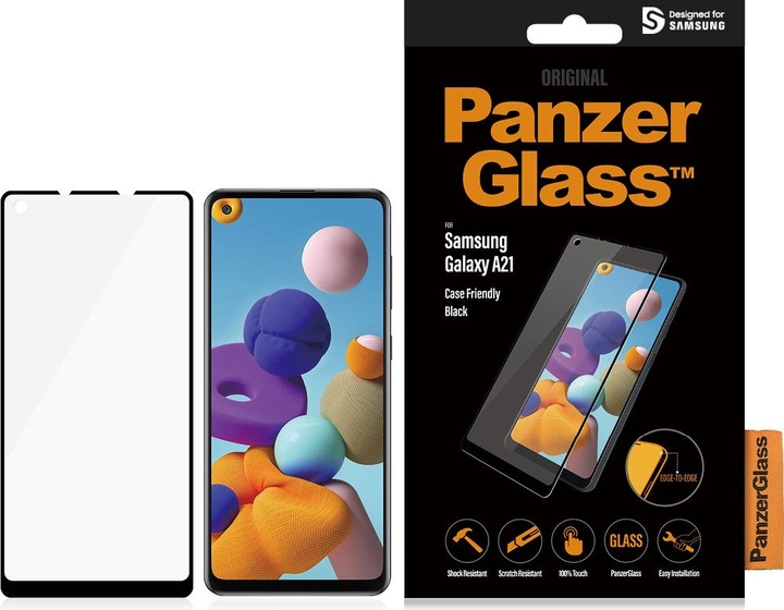 Actual product image PanzerGlass Case friendly (1 Piece, Samsung Galaxy A21)