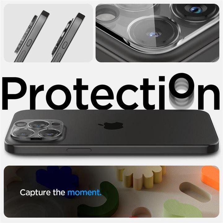 Actual product image Spigen Optik.tR (2 pcs., Apple iPhone 14 Pro, Apple iPhone 14 Pro Max, Apple iPhone 15 Pro, Apple iPhone 15 Pro Max, Apple iPhone 16 Pro, Apple iPhone 16 Pro Max)
