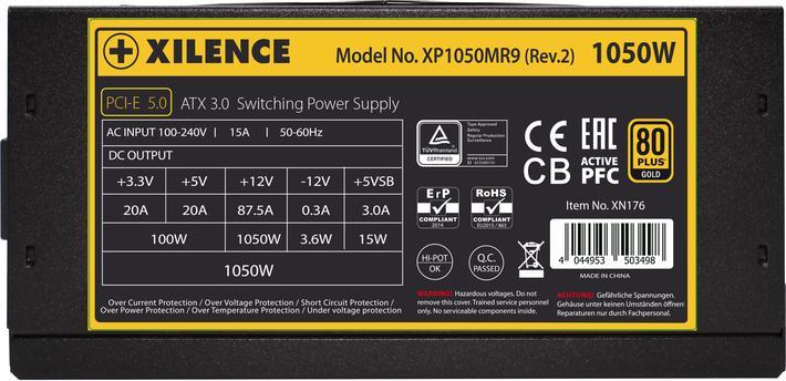 Actual product image Xilence Power Supply 1050W Performance X 80+ Gold Modular ATX3.0 (1050 W)