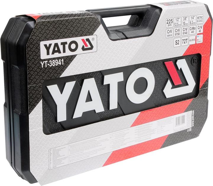 Actual product image Yato YT-38941 Mechanics tool sets (225 pieces)