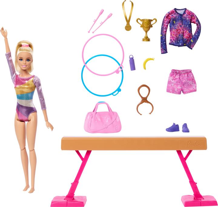 Actual product image Barbie Careers Refresh Gymnastics playset