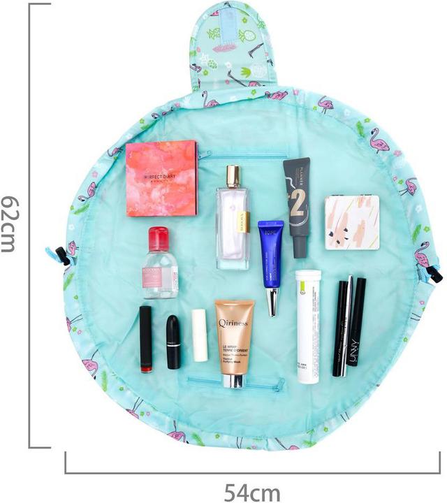 Immagine prodotto Intirilife Borsa per cosmetici in ROSA VERDE FLAMINGO