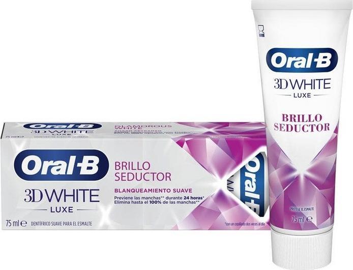 Actual product image Oral-B 3D White Luxe Brilliance Seductive Mint Toothpaste 75ml (75 ml)