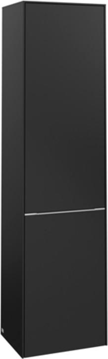 Aluminium glossy, Volcano Black