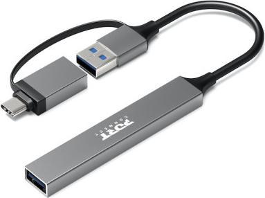 Productafbeelding Port Designs Hub USB 4 Ports Slim Combo For (USB-C, 4 ports)