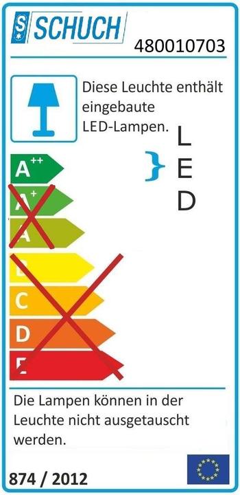 Label énergétique Schuch Lampadaire LED Vario (4800 lm, IP66)