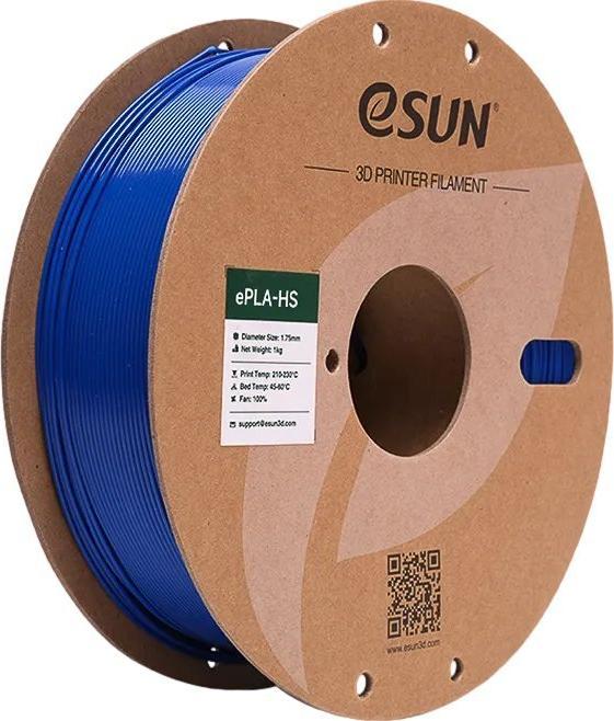 Produktbild eSUN EPLA+HS 1,75mm BLUE 1kg (PLA, 1.75 mm, 1000 g, Blau)