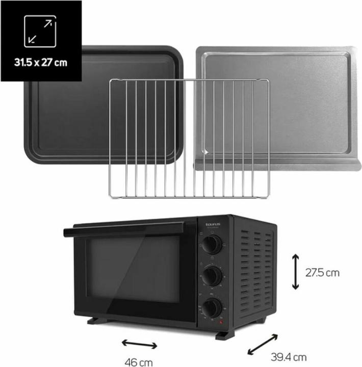 Produktbild Taurus Mini piekarnik Horizon 23 (23l 1500W)