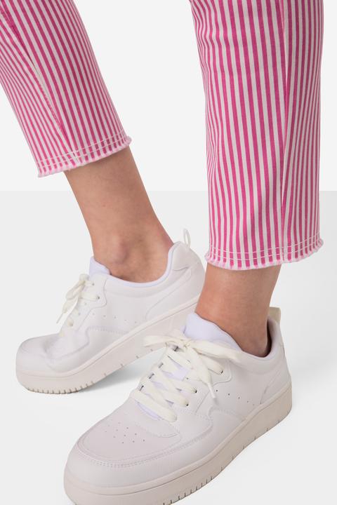 Actual product image Laurasøn 3/4-Streifenhose, Jeggings, 4-Pocket, Elastikbund, mit recycelten Materialien (44)