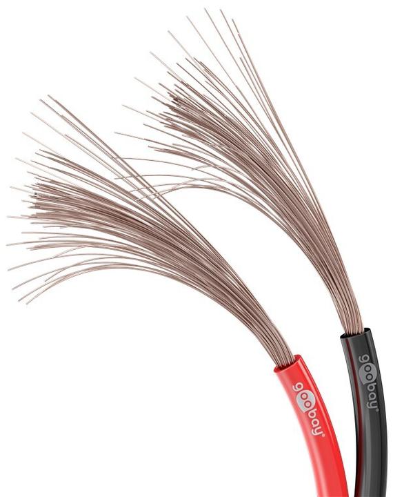 Actual product image Goobay Speaker cable Redblack CU (100 m, 2.50 mm²)