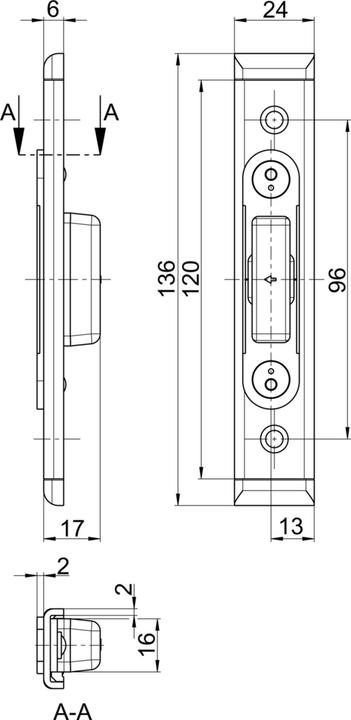 Produktbild G-U Schliessplatten GU SECURY (Schliessblech)