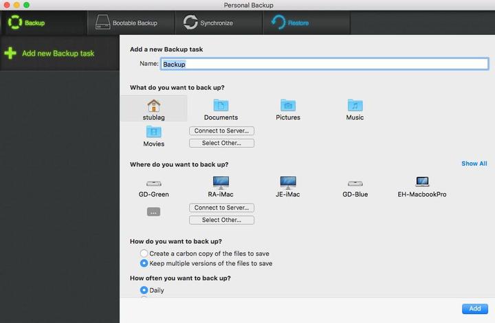 Produktbild Intego Personal Backup 10.9 (1 User, unbegrenzt)