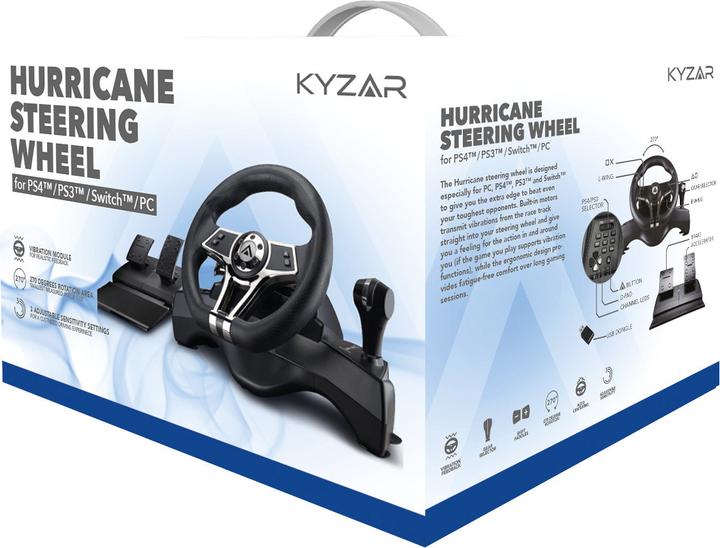 Produktbild Kyzar Playstation Steering Wheel (PS3, PS4, Switch, PC)
