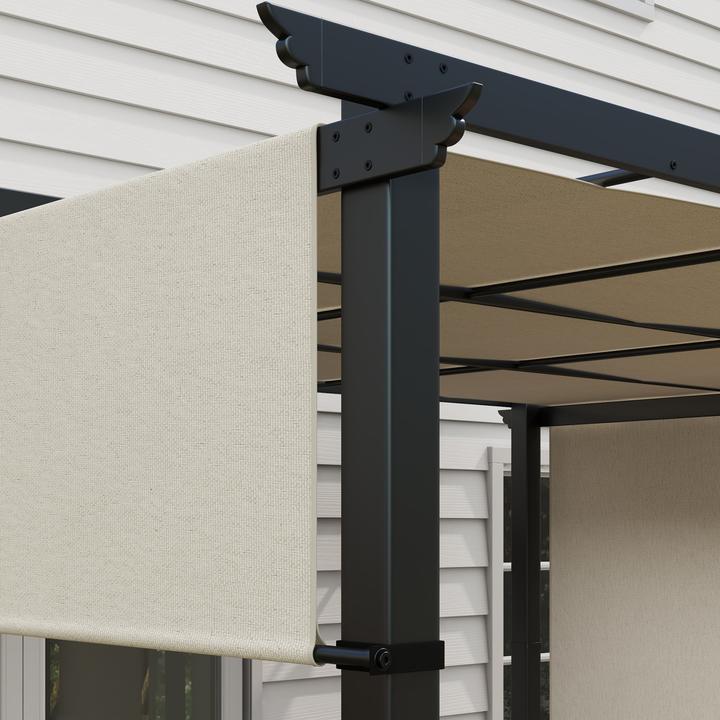 Produktbild Outsunny Pergola Stahl, Polyester Beige (357 cm, 296 cm)