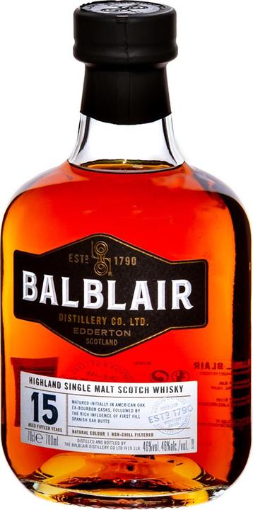 Actual product image Balblair 15y 0.7 l