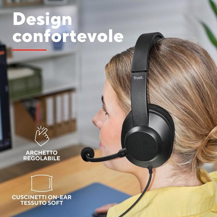 Produktbild Trust Ayda Max Usb-Enc Headset (Kabelgebunden, USB-A)