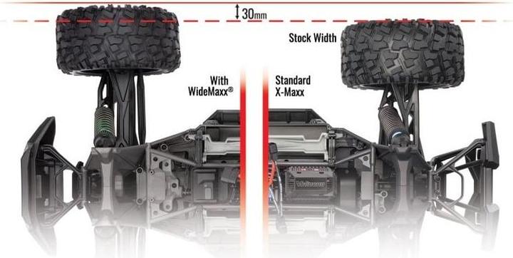 Produktbild Traxxas Wide-X-Maxx-Kit rot Querlenker Spurstangen Wellen und Federn