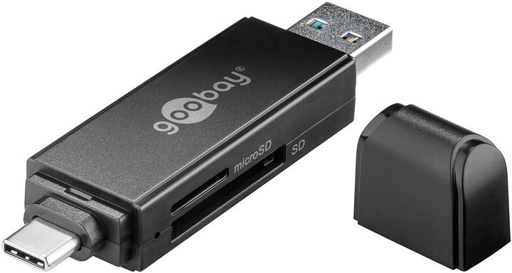 Produktbild Goobay USB 3.0 USB-C™ 2-in-1 Kartenlesegerät (USB)