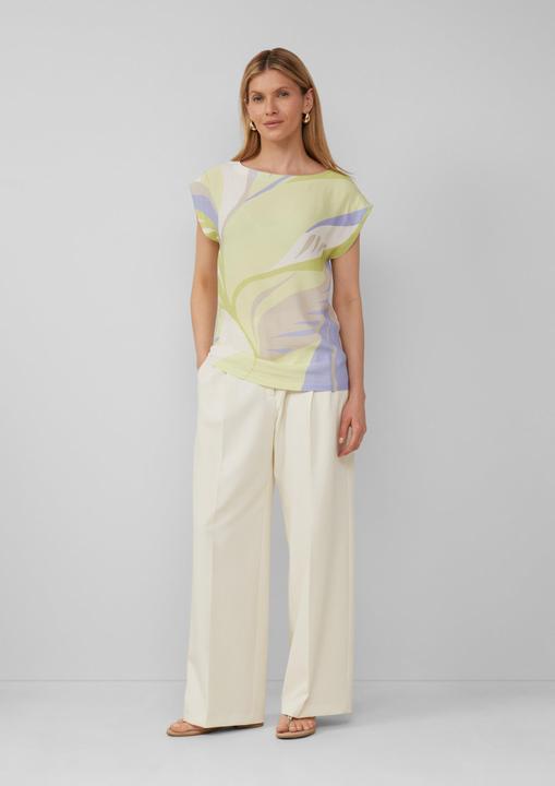 Actual product image S.Oliver T-Shirt Ärmelloses Blusenshirt mit Frontprint (40)