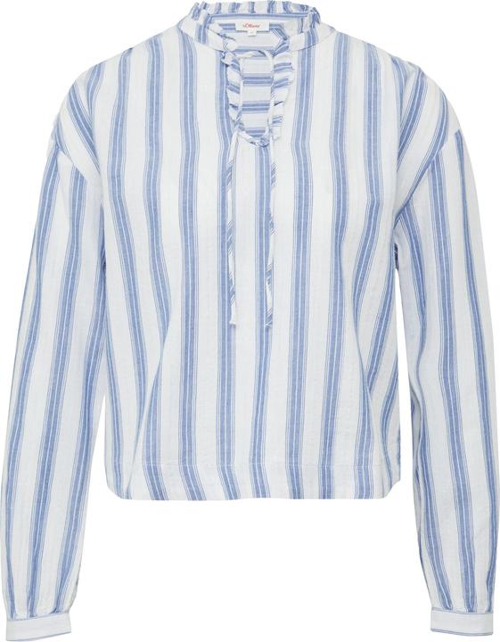Actual product image S.Oliver Bluse Bluse mit Rüschen und Glitzergarn (38)