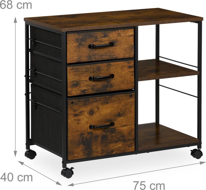 Actual product image Relaxdays Filing Cabinet