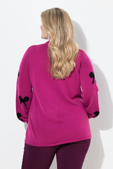 Produktbild Miamoda Pullover, Regular Fit, Schleifen mit Zierperlen (56)