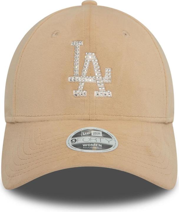 Actual product image New Era 9Forty Ladies Cap - Velour Diamante La Dodgers Beige
