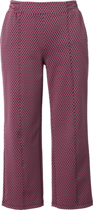Image du produit Ulla Popken Pantalon jacquard, jambe droite et ceinture élastique (60)