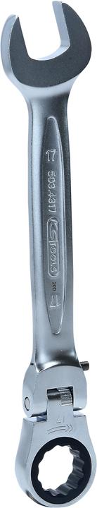 Actual product image KS Tools GEARplus joint ratchet ring open end wrench lockable (17 mm)