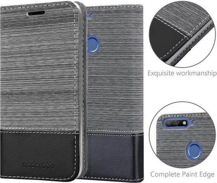 Produktbild Cadorabo Book Jeans Optik Cover (Huawei Y6 Prime (2019))