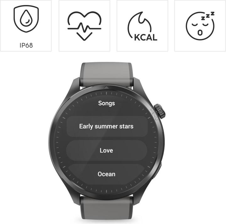 Immagine prodotto Hama 9000", GPS, 4 GB di memoria musicale, AMOLED 1.43 (47 mm)