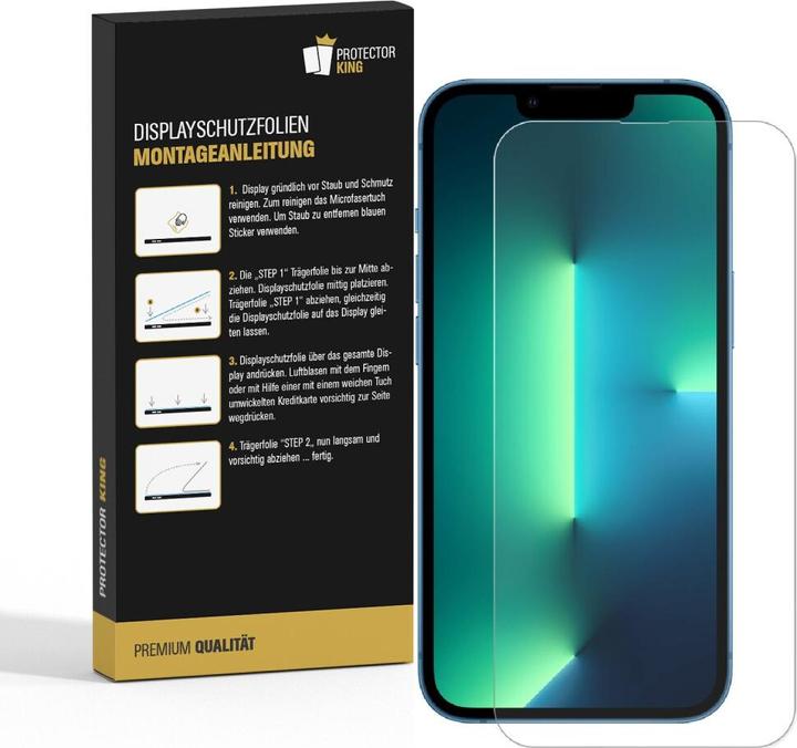Produktbild Protectorking 3x Panzerfolie Anti-Shock matt entspiegelt (1 Stück, Apple iPhone 13 Pro)