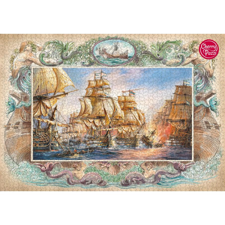 Thumbnail - Cherry Pazzi Puzzle Seeschlacht 2000 Teile (2000 Teile)