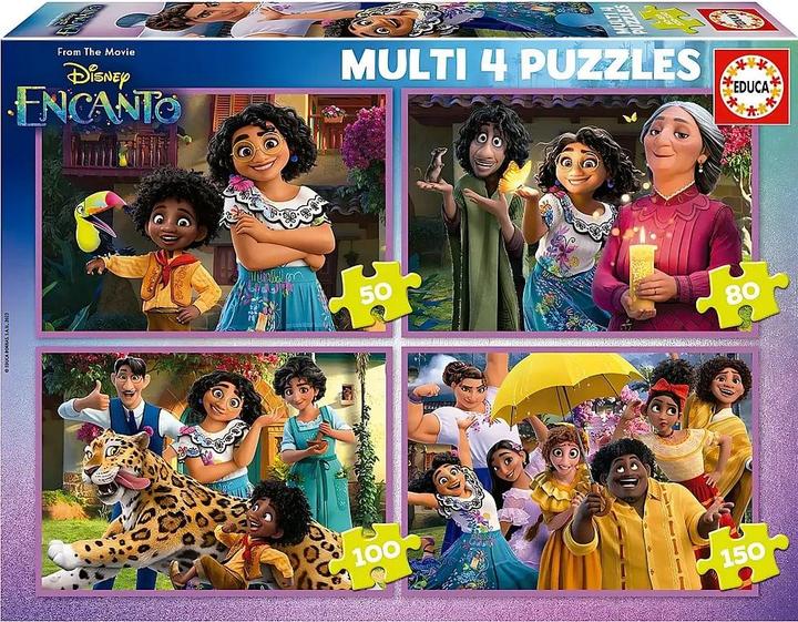 Actual product image Educa 19581 Children's Puzzle Multi 4 Puzzles Encanto (50-80-100-150) For 5+ Years (150 pieces)