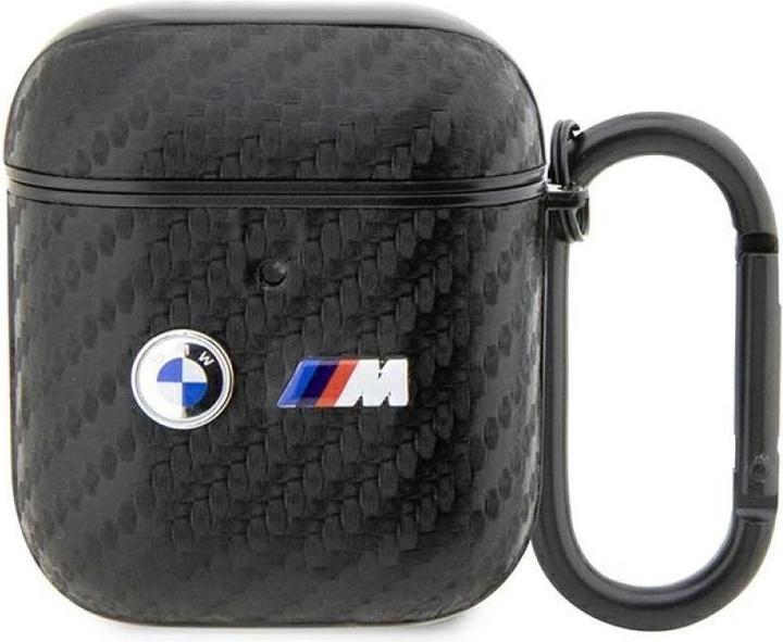 Actual product image BMW BMA2WMPUCA2 AirPods 1/2 cover czarny/black Carbon Double Metal Logo