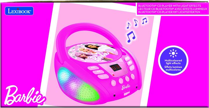 Actual product image Lexibook Barbie Bluetooth CD player with light effects (RCD109BB)