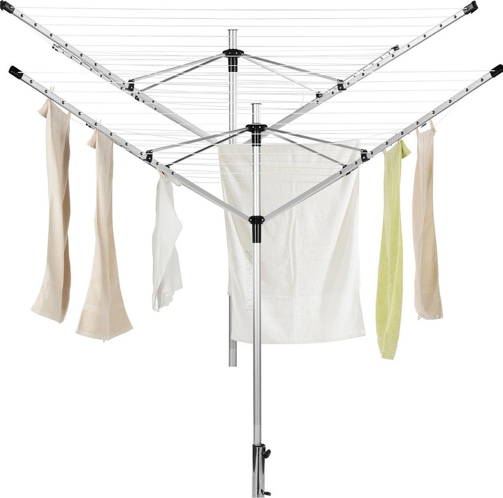 Produktbild Royal Gardineer 2er-Set 4-Arm-Wäschespinnen (60 m)