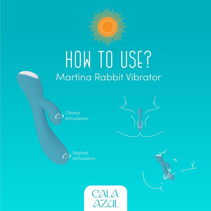 Produktbild Cala Azul Martina RabbitVibrator Azul