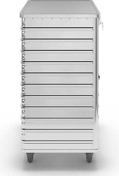 Produktbild Gmöhling Alu-Kastenwagen, abklappbare Seitenwand (300 kg)