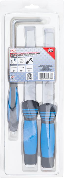 Actual product image BGS Body Cutting Chisel Set 3 pcs.