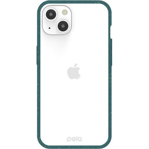 Pela Clear - Eco-Friendly iPhone 13 case - Green (Apple iPhone 13), Smartphone Hülle, Grün