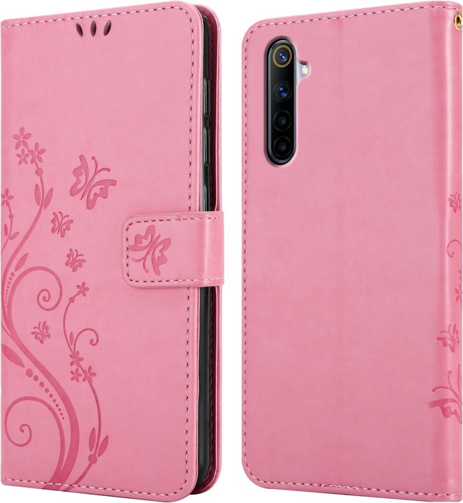 Image du produit Cadorabo Housse Flower Book pour Realme 6 4G / 6s (Realme 6, Realme 6s)